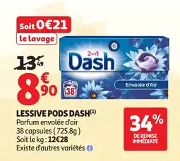 Auchan DASH Lessive pods offre