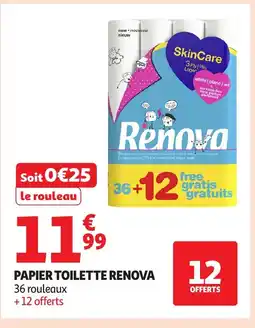 Auchan RENOVA Papier toilette offre