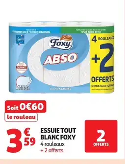 Auchan FOXY Essuie tout blanc offre