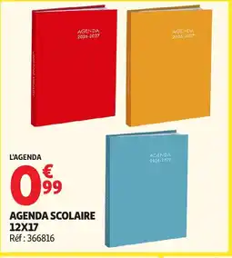 Auchan Agenda scolaire offre