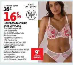 Auchan SANS COMPLEXE Ligne rosa fantaisie offre