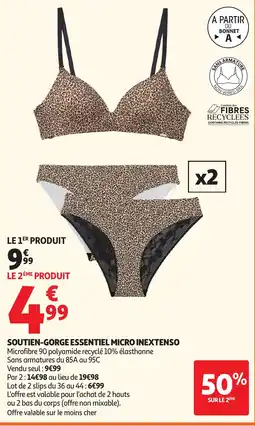 Auchan INEXTENSO Soutien-gorge essentiel micro offre