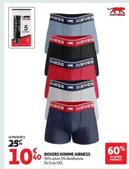 Auchan AIRNESS Boxers homme offre