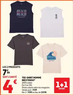 Auchan INEXTENSO Tee-shirt homme offre