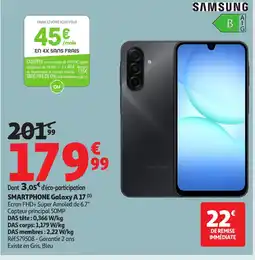 Auchan SAMSUNG GALAXY A17 offre