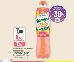 G20 Tropicana Juicy Boisson aux jus de fruits saveur offre