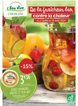 L'Eau Vive Ktipiti poivrons grillés et feta aop offre