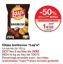 Monoprix Lay's Chips barbecue offre
