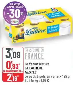 G20 La Laitière Le Yaourt Nature offre