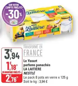 G20 La Laitière Le Yaourt parfums panachés offre