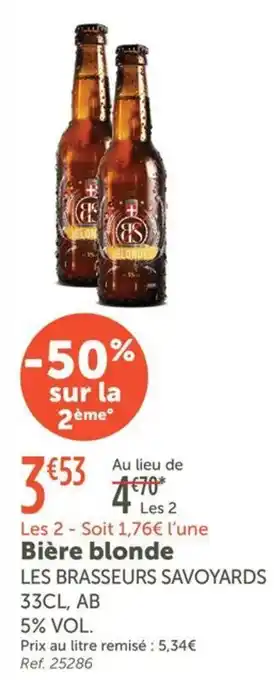 Les Brasseurs Savoyards Bière blonde