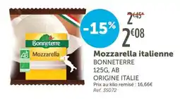 L'Eau Vive Bonneterre Mozzarella italienne offre