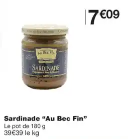 Monoprix Au Bec Fin Sardinade offre
