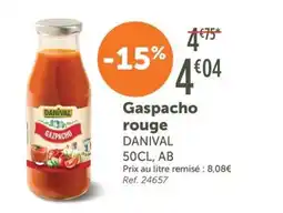 L'Eau Vive Danival Gaspacho rouge offre