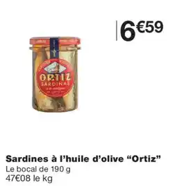 Monoprix Ortiz Sardines à l'huile d'olive offre