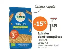 L'Eau Vive Primeal Spirales demi-complètes offre
