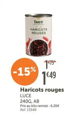L'Eau Vive Luce Haricots rouges offre