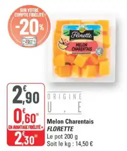 G20 Florette Melon Charentais offre