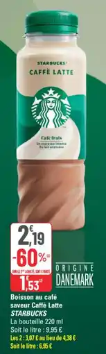 G20 Starbucks Boisson au café saveur Caffè Latte offre