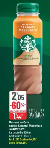 G20 Starbucks Boisson au Café saveur Caramel Macchiato offre