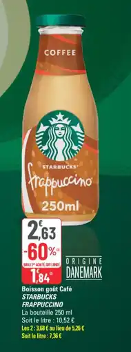 G20 Starbucks Boisson goût Café offre