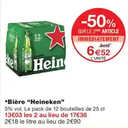 Monoprix Heineken Bière offre