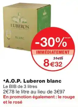 Monoprix A.O.P. Luberon blanc offre
