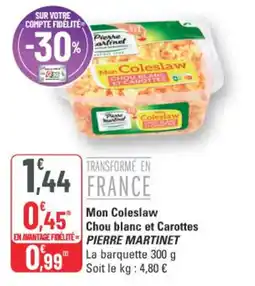 G20 Pierre Martinet Mon Coleslaw Chou blanc et Carottes offre