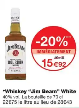 Monoprix Jim Beam Whisky White offre