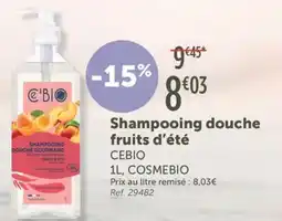 L'Eau Vive Cebio Shampooing douche fruits d'été offre