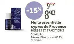 L'Eau Vive Herbes Et Traditions Huile essentielle offre