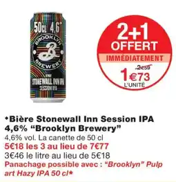 Monoprix Brooklyn Brewery Bière Stonewall Inn Session IPA 4,6% offre