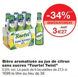 Monoprix TourtelTwist Bière aromatisée au jus de citron sans sucres offre