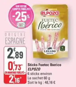 G20 Elpozo Sticks Fuetec Iberico offre