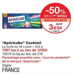 Monoprix Apéricube Cocktail offre