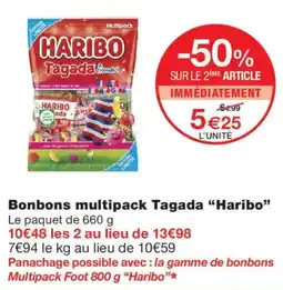 Monoprix Haribo Bonbons multipack Tagada offre