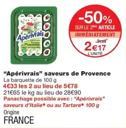 Monoprix Apérivrais saveurs de Provence offre