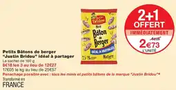 Monoprix Justin Bridou Petits Bâtons de berger idéal à partager offre