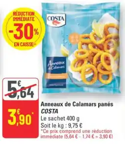G20 Costa Anneaux de Calamars panés offre