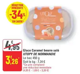 G20 Utopy De Normandie Glace Caramel beurre salé offre