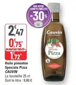 G20 Cauvin Huile pimentée Spéciale Pizza offre
