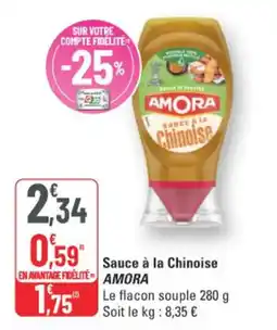 G20 Amora Sauce à la Chinoise offre