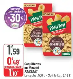 G20 Panzani Coquillettes Ou Mezzati offre