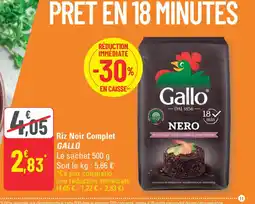 G20 Gallo Riz Noir Complet offre