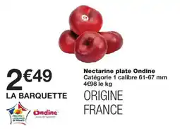 Monoprix Nectarine plate Ondine offre