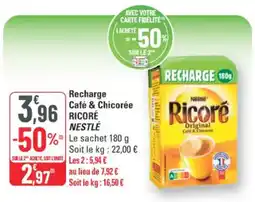 G20 Ricoré Nestlé Recharge Café & Chicorée offre