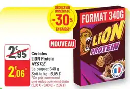 G20 Lion Nestlé Céréales Protein offre