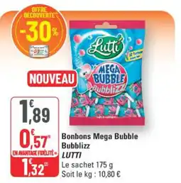G20 Lutti Bonbons Mega Bubble Bubblizz offre