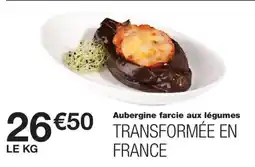 Monoprix Aubergine farcie aux légumes offre