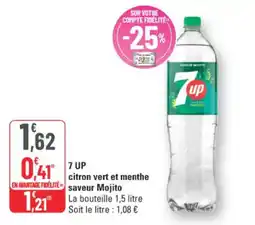 G20 7up citron vert et menthe saveur Mojito offre